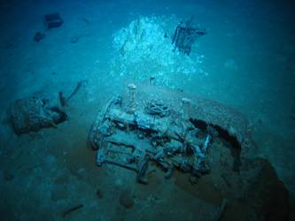 Believed to be wreckage of Walrus aircraft